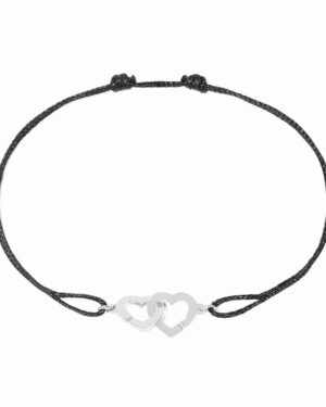 Dinh Van Bracelet cordon Double Cœurs R9