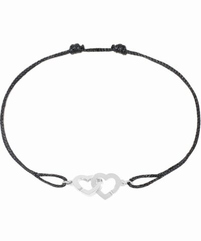 Dinh Van Bracelet cordon Double Cœurs R9