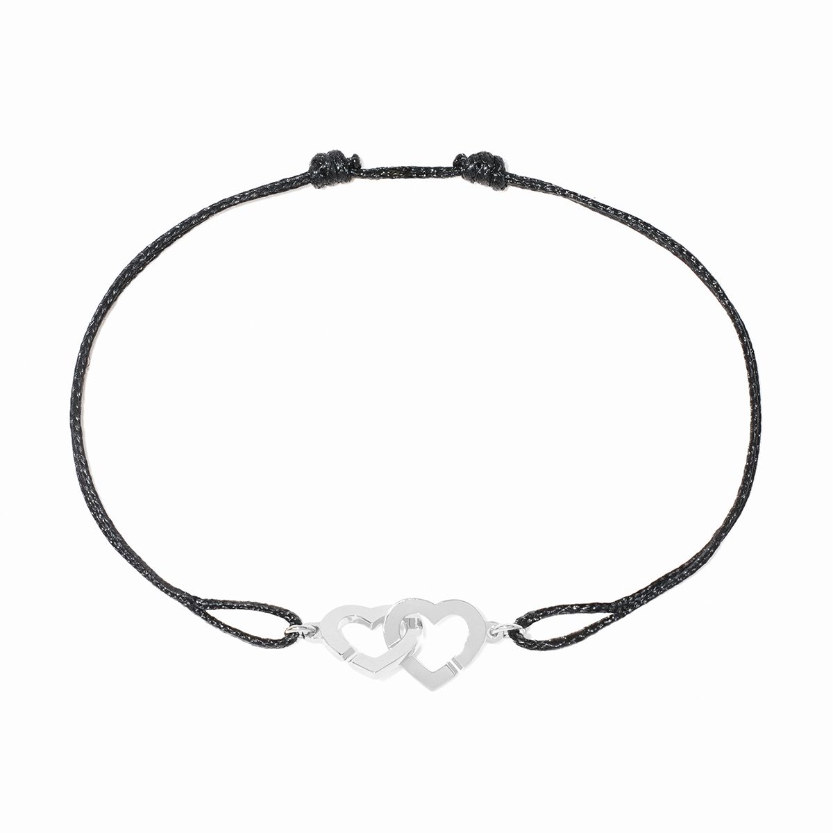 Dinh Van Bracelet cordon Double Cœurs R9