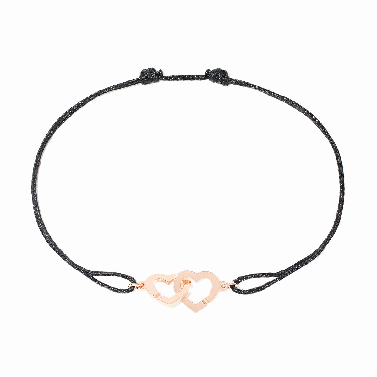 Dinh Van Bracelet cordon Double Cœurs R9